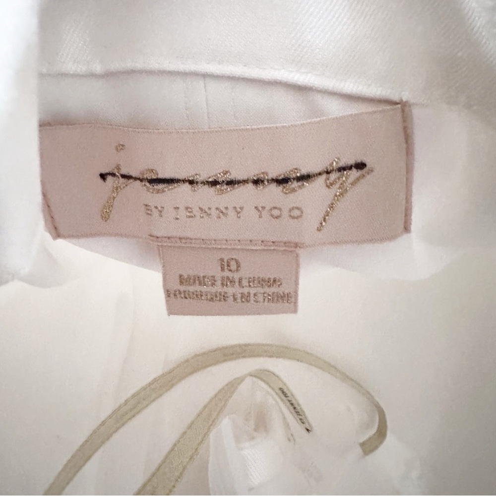 Jenny by Jenny Yoo Georgina Strapless Corset Drop-Waist Tulle Wedding Gown - Picture 11 of 12